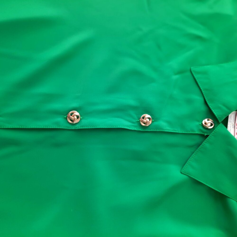 Brand New Beautiful Green Color Blouse 100% Polyester